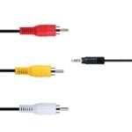 3.5mm to 3-RCA Audio Video