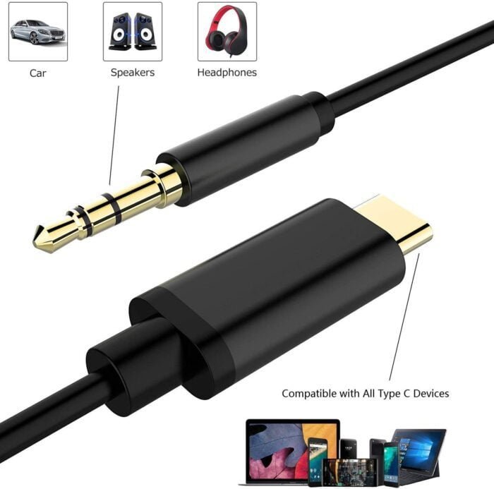 Audio Aux Cables black